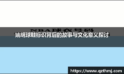 姚明球鞋标识背后的故事与文化意义探讨